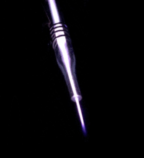 A single cold-plasma jet plume in detail